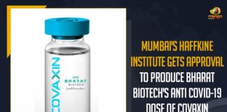 Anti COVID-19 Dose Of COVAXIN, Bharat Biotech’s Anti COVID-19 Dose Of COVAXIN, Centre permits Mumbai’s Haffkine Institute, Coronavirus India Lockdown Highlights, covid 19 vaccine, COVID-19 Vaccination In Mumbai, Covid-19 virus variants, Haffkine institute seeks nod to make Covaxin, Mango News, Mumbai, Mumbai’s Haffkine Institute, Mumbai’s Haffkine Institute Gets Approval To Produce Bharat Biotech’s Anti COVID-19 Dose Of COVAXIN, Mumbai’s Haffkine Institute Gets Centre’s Nod, Mumbai’s Haffkine Institute To Produce Covaxin