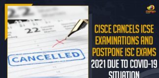 CISCE Cancels ICSE Examinations And Postpone ISC Exams 2021 Due To COVID-19 Situation,CISCE Cancels ICSE Examinations,CISCE Cancels ICSE Examinations And Postpone ISC Exams 2021,Postpone ISC Exams 2021,ISC Exams 2021,ISC Exams,ISC Exams 2021 Postpone,ICSE Examinations,ICSE Exams 2021,CISCE,ICSE Examinations Canceled,Announced To Cancel Indian School Certificate Examination (Icse) And Postponed The Isc Indian School Certificate (Isc) Examinations,CISCE Announced To Cancel Indian School Certificate Examination,CISCE Postponed The ISC Examinations,ISC Examinations 2021,ICSE Board Exam 2021 Cancelled,ISC Exam 2021 Postponed,ICSE ISC Board Exam Cancelled 2021
