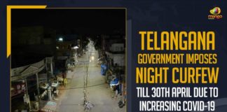 Telangana Government Imposes Night Curfew Till 30th April Due To Increasing COVID-19 Cases,Telangana Government,Telangana Government Latest News,Telangana,Telangana News,TS,TS News,Mango News,Night Curfew,Telangana Government Imposes Night Curfew,Telangana Government Imposes Night Curfew Till 30th April,TS Government Announced To Impose Night Curfew,Telangana Imposes Night Curfew Till April 30 Amid Covid-19,Telangana Night Curfew,Telangana Night Curfew Till April 30,TS Government Imposes Night Curfew From 9 PM To 5 AM,Telangana Imposes Night Curfew Till April 30,Coronavirus Live Updates,Night Curfew Imposed In Telangana,Night Curfew In Telangana,COVID-19 Live Updates,Telangana Lockdown News Live,Coronavirus Lockdown India News Live Updates