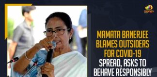 Mamata Banerjee Blames Outsiders For COVID-19 Spread, Asks To Behave Responsibly,Mango News,Mamata Banerjee,Mamata Banerjee Latest News,Mamata Banerjee News,Mamata Banerjee Live Updates,Mamata Banerjee Latest Updates,Mamata Banerjee Blames Outsiders,Trinamool Congress President,West Bengal Chief Minister Mamata Banerjee,Mamata Banerjee Criticised BJP,Mamata Banerjee Criticised BJP For Spreading Covid-19 In The State,West Bengal,West Bengal News,BJP,Mamata Banerjee Updates,Mamata Banerjee Blames Outsiders For Spread Of Virus,Mamata Banerjee Blames Outsiders For Spread Of Coronvirus,TMC,TMC Blame BJP Over Spiralling Covid-19 Cases,Mamata Blames Outsider For Covid-19 Spread In Bengal,Mamata Banerjee Blamed Outsiders