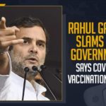 Biotech International Private Limited, Central Government, COVID-19 Vaccination Is Like Demonetisation, Covisheild, Covisheild Price, Mango News, Rahul Gandhi compares vaccine policy with demonetisation, Rahul Gandhi Slams BJP Government, Rahul Gandhi slams Centre over vaccine strategy, Rahul Gandhi slams Centre’s COVID-19 vaccine strategy, Serum Institute of India, vaccination policy, Vaccine policy no less than demonetisation