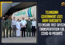 covid-19 Medicine from the Sky, Defense Aircrafts for Oxygen Supply for the First Time in India, Mango News, Oxygen Supply, Oxygen Supply In Telangana, Oxygen Supply Through Defense Aircrafts, Telangana Govt Uses Defense Aircrafts for Oxygen Supply, Telangana Govt Uses Defense Aircrafts for Oxygen Supply for the First Time, Telangana Govt Uses Defense Aircrafts for Oxygen Supply for the First Time in India, Telangana Oxygen Supply