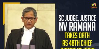48th Chief Justice of India, Justice NV Ramana, Justice NV Ramana Sworn, Justice NV Ramana Sworn In as 48th Chief Justice of India, Justice NV Ramana sworn in as Chief Justice of India, Justice NV Ramana sworn in as India, Justice NV Ramana Sworn In As New Chief Justice, Justice NV Ramana sworn in as the 48th Chief Justice of India, Justice NV Ramana Takes Oath As 48th Chief Justice Of India, Mango News, New CJI, NV Ramana Sworn In as 48th Chief Justice of India