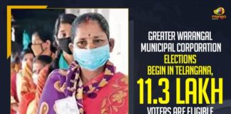 Greater Warangal Municipal Corporation Elections Begin In Telangana, GWMC 11.3 Lakh Voters,Mango News,Latest Breaking News 2021, GWMC elections, GWMC polls, two Municipal Corporation, Khammam Municipal Corporation, GWMC Polls 2021, Telangana election 2021, Telangana municipal elections, Novel Coronavirus, Greater Warangal Municipal Corporation Elections