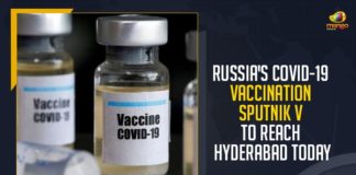Russia’s COVID-19 Vaccination Sputnik V To Reach Hyderabad Today,Mango News, Russia’s COVID-19 Vaccination, Sputnik V, Telangana COVID-19 Cases, Telangana COVID-19 Cases Today, Telangana Corona Latest News, Telangana COVID-19 News, Telangana Cases today, Telangana Covid News, Coronavirus, COVID-19, Covid-19 Updates in Telangana, Telangana Coronavirus News, Telangana covid cases today
