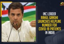 NC Leader Rahul Gandhi, Rahul Gandhi Launches Helpline Number For COVID-19 Patients In India, Mango News, Latest Breaking News, COVID-19 Patients Helpline Number, COVID-19 Helpline Number, COVID-19 India, Corona Helpline Number, Rahul Gandhi launched medical advisory helpline,COVID-19 second wave, Rahul Gandhi, India Corona New Cases