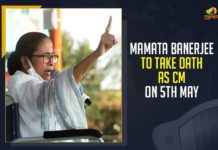 Mamata Banerjee To Take Oath As CM On 5th May, Mango News, Latest Breaking News, COVID-19 Cases Reports,West Bengal CM on 5th May, Mamata Banerjee to take oath as CM, Bengal polls 2021, Mamata Banerjee to take oath as WB CM, Mamata Banerjee, West Bengal Chief Minister Mamata Banerjee, Chief Minister Mamata Banerjee, West Bengal Assembly elections, West Bengal Governor Jagdeep Dhankhar