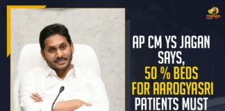 AP CM YS Jagan Mohan Reddy Says 50 % Beds For Aarogyasri Patients, Mango News,Latest Breaking News 2021,COVID-19,AP CM YS Jagan Mohan Reddy, AP CM, Aarogyasri Patients, Andhra Pradesh Chief Minister Increase COVID-19 Facilities, YSR Aarogyasri scheme, COVID-19 treatment, COVID Care Centres, Aarogyasri COVID-19 hospitals, Aarogyasri Scheme, AP Chief Secretary Aditya Nath Das