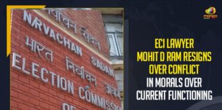 ECI Lawyer Mohit D Ram Resigns Over Conflict In Morals Over Current Functioning, Mango News,Latest Breaking News 2021,COVID-19,Mango News,Latest Breaking News 2021,COVID-19,ECI Lawyer Mohit D Ram Resigns, ECI Panel Counsel Resigns Citing Conflict, Election Commission of India, Election Commission Panel Lawyer Resigns, Advocate Mohit D. Ram Lawyer Resigns, resignation of Mr. Mohit D. Ram
