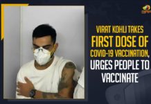 Virat Kohli Takes First Dose Of COVID-19 Vaccination, Urges People To Vaccinate Virat Kohli Takes First Dose Of COVID-19 Vaccination,Virat Kohli Urges People To Vaccinate, Mango News, Latest Breaking News 2021, COVID-19 infection in India, India COVID 19 Cases,Virat Kohli Gets 1st Dose, Virat Kohli gets first shot of Covid-19 vaccine, Cricketer Virat Kohli, Virat Kohli COVID-19 vaccine, Virat Kohli, COVID-19 Vaccination