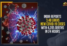 India Reports 3.48 Lakhs New COVID-19 Cases With 4,205 Deaths In 24 Hours India Reports 3.48 Lakhs New COVID-19 Cases With 4205, India Reports Deaths In 24 Hours,Mango News, Latest Breaking News 2021,Union Health Ministry, coronavirus in india,covid-19 cases in india,coronavirus cases in india,india coronavirus,india covid-19 cases,india covid 19 cases,india corona cases today,india covid cases,coronavirus patients in india,india today, India New COVID-19 Cases