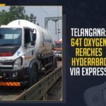 Telangana, 64T Oxygen Reaches Hyderabad Via Express, Mango News, Latest Breaking News 2021,COVID-19 Vaccination Centres, Hyderabad COVID-19 Vaccination Centres, COVID-19 Vaccination, Hyderabad COVID-19 Centres,Telangana Government, Telangana Latest News Update, COVID-19 Second Dose, 64T Oxygen Reaches Hyderabad, 64T Oxygen, Liquid Medical Oxygen, Telangana Oxygen Express