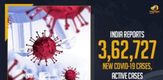 India Reports 362727 New COVID-19 Cases, India Active Cases Cross 37 Lakhs, Mango News, Latest Breaking News 2021,Union Health Ministry, coronavirus in india,covid-19 cases in india,coronavirus cases in india,india coronavirus,india covid-19 cases,india covid 19 cases,india corona cases today,india covid cases,coronavirus patients in india,india Cases today, India New COVID-19 Cases