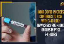 India COVID-19 Cases Continues To Rise With 3.40 Lakh New Cases And 4,000 Deaths In Past 24 Hours India COVID-19 Cases, India COVID-19 3.40 Lakh New Cases,India COVID-19 4,000 Deaths In Past 24 Hours, Mango News, Latest Breaking News 2021,Union Health Ministry, coronavirus in india,covid-19 cases in india,coronavirus cases in india,india coronavirus,india covid-19 cases,india covid 19 cases,india corona cases today,india covid cases,coronavirus patients in india,india Cases today, India New COVID-19 Cases