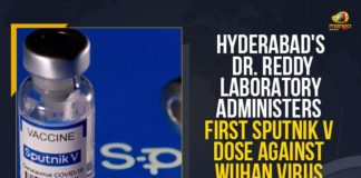 Hyderabad Dr. Reddy Laboratory Administers First Sputnik V Dose, Wuhan Virus In India, Mango News, Latest Breaking News 2021,Dr. Reddy Laboratory, Hyderabad Dr. Reddy Laboratory, First Sputnik V Dose, Wuhan Virus, Sputnik V Vaccine, COVID-19 pandemic in India, India Dr. Reddy's Laboratory, Sputnik V Vaccine in India