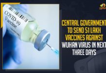 Central Government To Send 51 Lakh Vaccines Against Wuhan Virus In Next Three Days Central Government To Send 51 Lakh Vaccines Against Wuhan Virus In Next Three Days,Mango News, Latest Breaking News 2021,Central Government, Central Government Send 51 Lakh Vaccines, Wuhan Virus, COVID-19 Vaccine Doses, Union Health Ministry, Nationwide COVID-19 Vaccination, Highest Number of Vaccines in Country, Bharat Biotech, COVAXIN, Wuhan Virus Latest Updates