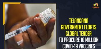 Telangana Government Floats Global Tender To Procure 10 Million COVID-19 Vaccines, Mango News, Latest Breaking News 2021,Telangana News Today,telangana corona health bulletin, Telangana Corona Updates, telangana covid cases, Telangana COVID-19 Situation, Telangana news,Telangana Wuhan Virus Cases, COVID-19 Cases Updates, Telangana 3961 Single Day Cases, Telangana New COVID-19 Cases, Telangana Government Floats Global Tender