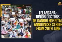 Telangana: Junior Doctors Of Gandhi Hospital Announces Strike From 20th June Telangana Junior Doctors Of Gandhi Hospital, Gandhi Hospital Announces Strike From 20th June, Mango News, Latest Breaking News 2021, Telangana Breaking News, Chairman of Junior Doctors Association, Chief Minister of Telangana, Wuhan virus Patients, Chief Minister's Office, TRS Government, State Health Department, Junior Doctors Association, Gandhi Hospital Strike
