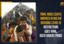 Tamil Nadu Couple Married In Mid Air Avoiding COVID-19 Restrictions Goes Viral, DGCA Orders Probe Couple get married mid-air on flight to avoid restrictions, DGCA Orders Probe, Indian couple holds mid-air wedding, Madurai Couple Gets Married In Plane, Madurai Couple Gets Married Mid-air in Flight, Madurai Couple Gets Married on Plane, Madurai couple’s mid-air wedding flouts Covid-19 norms, Mango News, Tamil Nadu Couple Married In Mid Air Avoiding COVID-19 Restrictions, Tamil Nadu Couple Married In Mid Air Avoiding COVID-19 Restrictions Goes Viral, viral video