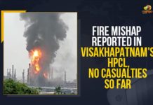Fire breaks Out at HPCL Plant, Fire breaks Out at HPCL Plant in Visakhapatnam, Major Fire Breaks Out At HPCL Oil Refinery In Visakhapatnam, Major Fire breaks Out at HPCL Plant, Major Fire breaks Out at HPCL Plant in Visakhapatnam, Major fire breaks out at HPCL refinery, Major fire breaks out at HPCL refinery in Vizag, Mango News, Massive Fire Breaks Out At Hindustan Petroleum Plant, Visakhapatnam, Visakhapatnam HPCL plant fire break