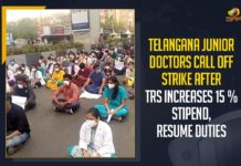 Telangana Junior Doctors Call Off Strike After TRS Increases 15 % Stipend, Resume Duties Gandhi and Osmania Junior Doctors Strike, Junior Doctors Strike, Junior Doctors Strike Against TS Govt, Junior doctors strike in Telangana, Mango News, Orders Officials to Solve their Demands, Telangana Junior Doctors, Telangana Junior Doctors Call Off Strike After TRS Increases 15 % Stipend, Telangana Junior Doctors On Indefinite Strike, Telangana junior doctors strike