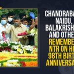Balakrishna, Bharat Ratna for NTR, Chandrababu & Lokesh Pay Tribute to NTR, chandrababu naidu, Chandrababu Naidu Balakrishna And Other Remember NTR On His 98th Birth Anniversary, Lakshmi Parvati pay tributes to NTR, legendary actor and politician Nandamuri Taraka Rama Rao, Mango News, Nandamuri Taraka Rama Rao, NT Rama Rao’s 98th birth anniversary, NTR 98th Birth Anniversary, NTR Birth Anniversary, NTR Birth Anniversary News