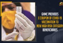 GHMC Provides E Coupon Of COVID-19 Vaccination To New High Risk Category Beneficiaries Begins Special Drive Today, covid 19 vaccine, COVID-19 Vaccine Updates, E Coupon Of COVID-19 Vaccination To New High Risk Category Beneficiaries, GHMC Provides E Coupon Of COVID-19 Vaccination, GHMC Provides E Coupon Of COVID-19 Vaccination To New High Risk Category Beneficiaries, High Risk Category Beneficiaries, Mango News, Special Covid Vaccination Drive, Special Covid Vaccination Drive for High Risk Groups, Special Covid Vaccination Drive In Telangana, Vaccination Drive for High Risk Groups