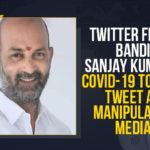 Bandi Sanjay Kumar, Bandi Sanjay Kumar’s COVID-19 Toolkit Tweet As Manipulated Media, Bharatiya Janata Party, BJP President of Telangana, COVID Toolkit, Mango News, manipulated media, Sambit Patra, Sanjay’s tweet labelled manipulated media, Sanjay’s tweet titled manipulated media via Twitter, Toolkit row, Twitter Flags Bandi Sanjay Kumar’s COVID-19 Toolkit, Twitter Flags Bandi Sanjay Kumar’s COVID-19 Toolkit Tweet As Manipulated Media, Twitter labels TS BJP chief Bandi Sanjay’s tweet, Twitter Shocks Bandi Sanjay’s Manipulated Tweet