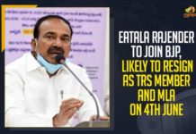 Eatala Rajender Might Join BJP, Likely To Resign As TRS Member And MLA On 4th June Eatala Rajender Join BJP, Eatala Rajender Likely To Join BJP, Eatala Rajender Might Join BJP, Eatala Rajender To Join BJP, Eatala Rajender To Resign As TRS Member And MLA On 4th June, Etala in Delhi to meet BJP leaders, Etela Rajender reaches Delhi, Etela Ravinder In Delhi To Meet BJP Prez JP Nadda, former Telangana Health Minister, Former Telangana minister Etela Rajender, Former Telangana minister Etela Rajender to join BJP, Mango News, National President of the BJP