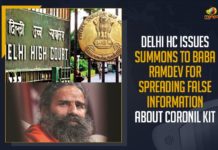 Delhi HC Issues Summons To Baba Ramdev For Spreading False Information About Coronil Kit Baba Ramdev, Baba Ramdev For Spreading False Information About Coronil Kit, Baba Ramdev news, Coronil Kit, Delhi HC, Delhi HC issues summons to Baba Ramdev, Delhi HC Issues Summons To Baba Ramdev For Spreading False Information, Delhi HC Issues Summons To Baba Ramdev For Spreading False Information About Coronil Kit, Delhi HC issues summons to Ramdev, Delhi HC issues summons to Ramdev on DMA plea, Delhi High Court, Delhi High Court Issues Summons to Ramdev, Mango News