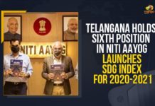 Telangana Holds Sixth Position In Niti Aayog Launches SDG Index For 2020-2021 Andhra Pradesh ranks 3 in Niti Aayog’s SDG Index, Mango News, Niti Aayog Launches SDG Index, NITI Aayog unveils SDG India Index, SDG index, SDG India Index 2020-2021, SDG India Index 2020-21, Significant progress in SDGs on clean energy, Sustainable Development Goals, Telangana Holds Sixth Position In Niti Aayog, Telangana Holds Sixth Position In Niti Aayog Launches SDG Index, Telangana Holds Sixth Position In Niti Aayog Launches SDG Index For 2020-2021