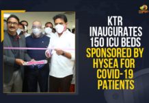 KTR Inaugurates 150 ICU Beds Sponsored By HYSEA For COVID-19 Patients
