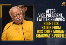 Mango News, Mohan Bhagwat, Mohan Bhagwat Twitter, Rashtriya Swayamsevak Sangh, RSS chief Mohan Bhagwat, RSS Chief Mohan Bhagwat’s Profile, twitter, Twitter clears air on blue badge removal, Twitter Now Removes Blue Tick From RSS Chief, Twitter randomly removes verification from account of RSS chief, Twitter Removes Blue Tick Badge From RSS Chief Mohan Bhagwat’s Profile, Twitter removes verification tick from RSS chief, Twitter Restores Verified Blue Tick of Mohan Bhagwat, Venkaiah Naidu, Vice President of India