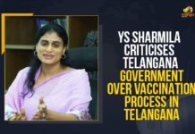 Chief Minister of Andhra Pradesh, Corona Vaccination Programme, coronavirus vaccine distribution, covid 19 vaccine, Covid Vaccination, Covid vaccination in Telangana, Mango News, Telangana, Telangana Government Over Vaccination Process, YS Sharmila, YS Sharmila Criticises Telangana Government, YS Sharmila Criticises Telangana Government Over Vaccination Process, YS Sharmila Criticises Telangana Government Over Vaccination Process In Telangana, YSR Telangana Party