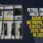 fuel price hike, Fuel Prices Today, Fuel Retailers, Latest Breaking News 2021, Mango News, Petrol and Diesel Price, Petrol and Diesel Price Today, Petrol Prices Cross Rs 100 Per Litre, Petrol Prices Cross Rs 100 Per Litre In Andhra Pradesh, Petrol Prices Cross Rs 100 Per Litre In Andhra Pradesh And Telangana, Petrol Prices Cross Rs 100 Per Litre In Telangana, Petrol Prices Hyderabad, Petrol Prices Metro Cities in India, Petrol Prices Mumbai, Petrol Prices Rise In Major Metro Cities