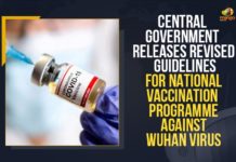 Central Government Releases Revised Guidelines For National Vaccination Programme Against Wuhan Virus Centre Released Revised guidelines on Covid Vaccination, Centre Released Revised guidelines on Covid Vaccination Free Vaccines for States Based on Population, Coronavirus vaccine will be allocated to states, Covid Vaccination Guidelines, Covid-19 Vaccination, Free Vaccines for States Based on Population, GOI releases revised guidelines, Govt releases revised guidelines, Mango News, New Covid-19 vaccination guidelines, New Covid-19 vaccination guidelines out