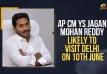 AP CM YS Jagan Mohan Reddy Likely To Visit Delhi On 10th June