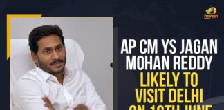 AP CM YS Jagan Mohan Reddy Likely To Visit Delhi On 10th June