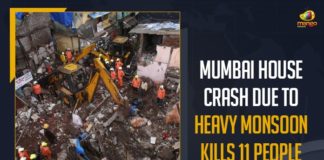 11 dead as residential building collapses in Mumbai, 11 die 7 injured as building collapses in Mumbai, 11 Killed As Building Collapses Due To Heavy Rains, Building collapse kills 11 after monsoon flooding, Building collapse kills 11 after monsoon flooding in Mumbai, First mega-monsoon tragedy, Mango News, Monsoon Tragedy, Mumbai, Mumbai Building Collapse, Mumbai House Crash, Mumbai House Crash Due To Heavy Monsoon, Mumbai House Crash Due To Heavy Monsoon Kills 11 People, Mumbai Rains