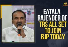 Eatala Rajender Of TRS All Set To Join BJP Today Bharatiya Janata Party, Eatala Rajender, Eatala Rajender Join BJP, Eatala Rajender Of TRS All Set To Join BJP, Eatala Rajender Of TRS All Set To Join BJP Today, Eatala Rajender To Join BJP, Etala in Delhi to meet BJP leaders, etala rajender, Etela Rajender reaches Delhi, Ex Minister Etala Rajender, Former Health Minister of Telangana, former Telangana Health Minister, Former Telangana minister Etela Rajender, Former Telangana minister Etela Rajender to join BJP, Health Minister of Telangana, Huzurabad constituency, Mango News, National President of the BJP