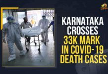 Karnataka Crosses 33k Mark In COVID-19 Death Cases Covid deaths cross 33K-mark in Karnataka, COVID-19 Death Cases In Karnataka, Karnataka, Karnataka Coronavirus, Karnataka Coronavirus Cases, Karnataka Coronavirus News, Karnataka Covid Cases, Karnataka Covid-19, Karnataka COVID-19 Death Cases, Karnataka Covid-19 Deaths, Karnataka Crosses 33k Mark In COVID-19 Death Cases, Karnataka witnesses more than 33K Covid-19 deaths, Mango News