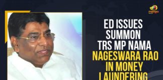 ED conducts searches at TRS MP, ED issues summons to TRS MP Nama, ED Issues Summons To TRS MP Nama Nageswara Rao, ED raids residence office of TRS’ Nama Nageswara, ED raids TRS MP Nama Nageswara Rao, Enforcement Directorate Issues Summons to TRS MP, Enforcement Directorate Issues Summons to TRS MP Nama Nageswara Rao, Mango News, Nama Nageswara Rao, Summons to TRS MP Nama Nageswara Rao, telangana, TRS MP Nama Nageswara Rao