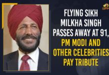 Flying Sikh Milkha Singh Passes Away At 91, PM Modi And Other Celebrities Pay Tribute Country pays tribute to Milkha, Flying Sikh Milkha Singh Passes Away, Flying Sikh Milkha Singh Passes Away At 91, Flying Sikh Milkha Singh Passes Away At 91 PM Modi And Other Celebrities Pay Tribute, India pays tribute to Flying Sikh Milkha Singh, Mango News, Milkha Singh death, Milkha Singh Death Farhan Akhtar Pays Tribute To Flying Sikh, Milkha Singh Death Indian Sprinter Milkha Singh, Milkha Singh dies at 91: President Kovind, PM Modi And Other Celebrities Pay Tribute, Sports fraternity react to Milkha Singh’s death