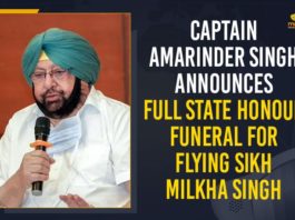 Captain Amarinder Singh Announces Full State Honour Funeral For Flying Sikh Milkha Singh, Country pays tribute to Milkha, Flying Sikh Milkha Singh Passes Away, Full State Honour Funeral For Flying Sikh Milkha Singh, India pays tribute to Flying Sikh Milkha Singh, Mango News, Milkha Singh death, Milkha Singh Death Indian Sprinter Milkha Singh, Milkha Singh dies at 91: President Kovind, PM Modi And Other Celebrities Pay Tribute, Punjab Chief Minister Captain Amarinder Singh, Sports fraternity react to Milkha Singh’s death