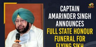 Captain Amarinder Singh Announces Full State Honour Funeral For Flying Sikh Milkha Singh, Country pays tribute to Milkha, Flying Sikh Milkha Singh Passes Away, Full State Honour Funeral For Flying Sikh Milkha Singh, India pays tribute to Flying Sikh Milkha Singh, Mango News, Milkha Singh death, Milkha Singh Death Indian Sprinter Milkha Singh, Milkha Singh dies at 91: President Kovind, PM Modi And Other Celebrities Pay Tribute, Punjab Chief Minister Captain Amarinder Singh, Sports fraternity react to Milkha Singh’s death