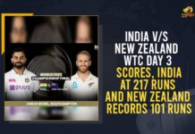 India v/s New Zealand WTC Day 3 Scores, India At 217 Runs And New Zealand Records 101 Runs BCCI, IND vs NZ playing 11, India At 217 Runs And New Zealand Records 101 Runs, India Playing 11 for WTC Final, India v/s New Zealand WTC Day 3 Scores, India vs New Zealand WTC Final, India Vs New Zealand WTC Final 2021, India vs NZ, Mango News, New Zealand v/s India World Test Championship, score of India and New Zealand, Team India, Team India Squad, virat kohli, WTC 2021, WTC 2021 Final, WTC Final, WTC Final 2021