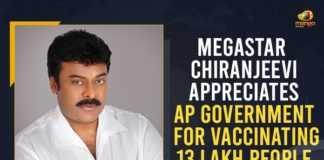 Andhra Pradesh vaccinates record 1.2 million, Andhra sets new record, AP CM YS Jagan, AP Covid Vaccination Drive, Chiranjeevi Appreciates AP Govt on Conducting Record Level Covid Vaccination, Chiranjeevi Appreciates AP Govt on Conducting Record Level Covid Vaccination Drive, Covid Vaccination Drive, Covid Vaccination In AP, COVID-19, Mango News, Megastar, Megastar Chiranjeevi Appreciates AP Govt on Conducting Record Level Covid Vaccination Drive, Over 13.7 lakh doses in a day, Record Level Covid Vaccination Drive, Record Level Covid Vaccination Drive In AP, Special Covid Vaccination Drive
