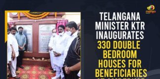 2BHK Dignity Houses, 2BHK Dignity Houses at Ambedkar Nagar, 2BHK houses, 2BHK houses for poor, 2BHK Houses in Hyderabad City, Hyderabad, KTR Inaugurates 2BHK Dignity Houses, Mango News, Minister KTR inaugurated 2BHK Houses, Minister KTR Inaugurates 2BHK Dignity Houses at Ambedkar Nagar, Minister KTR Inaugurates 2BHK Dignity Houses at Ambedkar Nagar in Hyderabad, Telangana 2BHK Houses, Telangana 2BHK Houses News, Telangana 2BHK Houses Scheme, Telangana 2BHK Housing Scheme