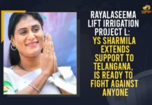Rayalaseema Lift Irrigation Project l: YS Sharmila Extends Support To Telangana, Is Ready To Fight Against Anyone AP-TS Water Disputes, Krishna water dispute, Krishna Water Disputes Tribunal, Mango News, Sharmila ready to fight for T on water issues, Water Dispute Between Telangana and Andhra Pradesh, Water Disputes, water disputes between Andhra and Telangana, Water Disputes Between Telugu States, YS Sharmila, YS Sharmila Latest News, YS Sharmila Responds over Water Disputes, YS Sharmila Responds over Water Disputes Between Telugu States
