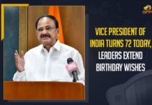 Vice President of India Turns 72 Today, Leaders Extend Birthday Wishes Birthday Wishes to Vice President M Venkaiah Naidu, CM KCR conveys birthday greetings to Vice President, CM KCR has Conveyed Birthday Wishes to Vice President M Venkaiah Naidu, KCR has Conveyed Birthday Wishes to Vice President M Venkaiah Naidu, Mango News, PM greets Vice President Venkaiah Naidu, Venkaiah Naidu Birthday, Vice President, Vice President M Venkaiah Naidu, Vice President M Venkaiah Naidu Birthday, Vice President Venkaiah Naidu Birthday